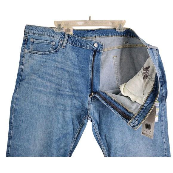 Levi's 502 Flex Taper Blue Jeans Mens 48x34 Big Tall Stretch Relaxed (47x32) NWT - Picture 7 of 12